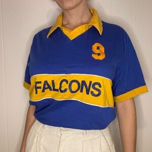 Blue and Yellow Falcons Polo Rugby Shirt